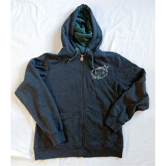 NFL NY Jets Hoodie |  Zip Up, Paint Splatter Logo - Picture 5 of 9